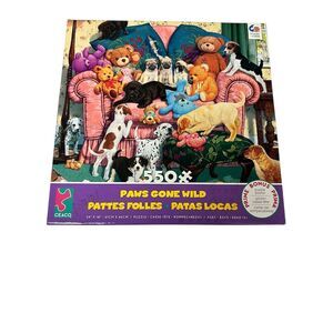 Ceaco 550 Piece Jigsaw Puzzle Paws Gone Wild Grandma's Armchair